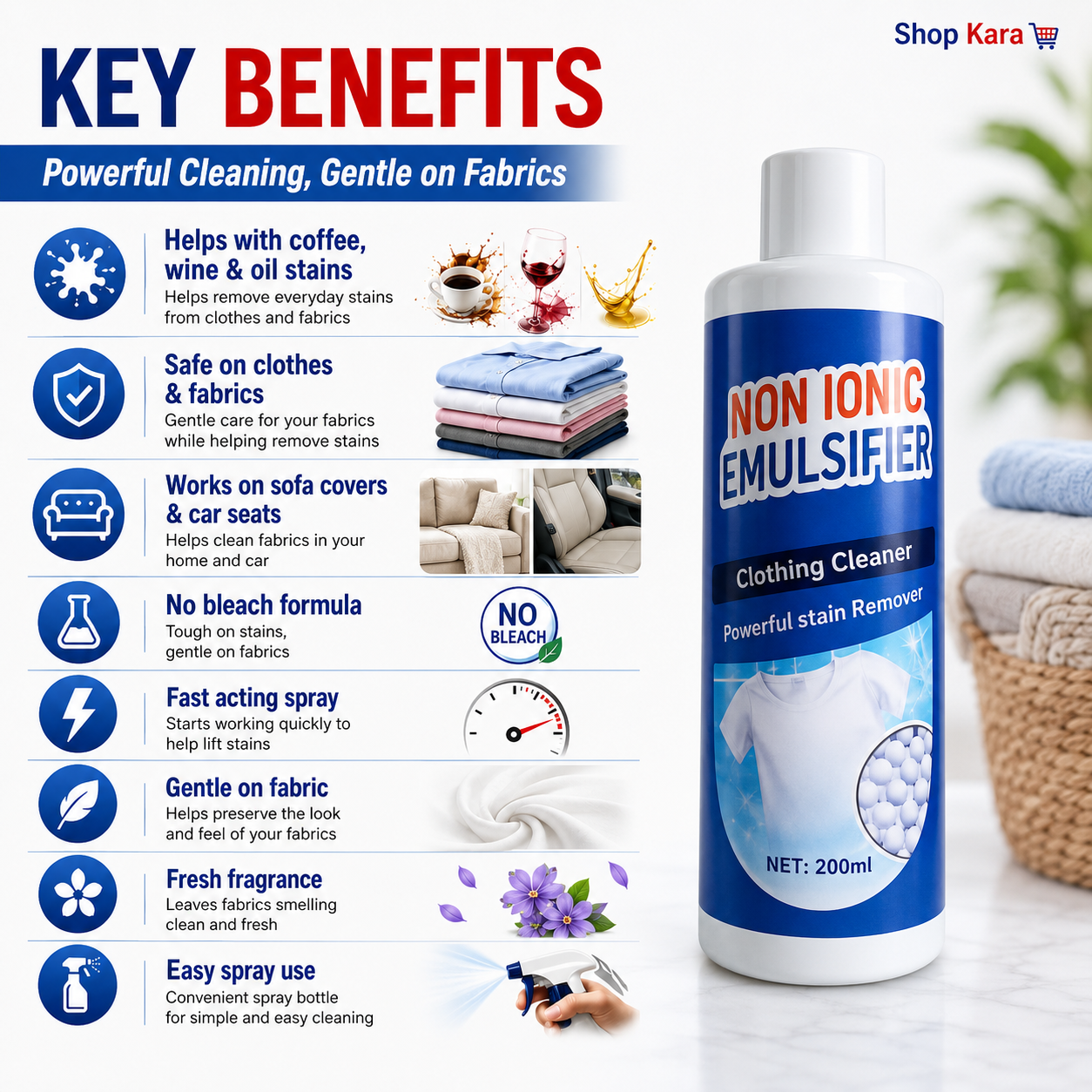 All-Purpose Clothing Stain Cleaner – Removes Coffee, Wine & Oil Stains in Seconds! BUY 1 GET 1 FREE