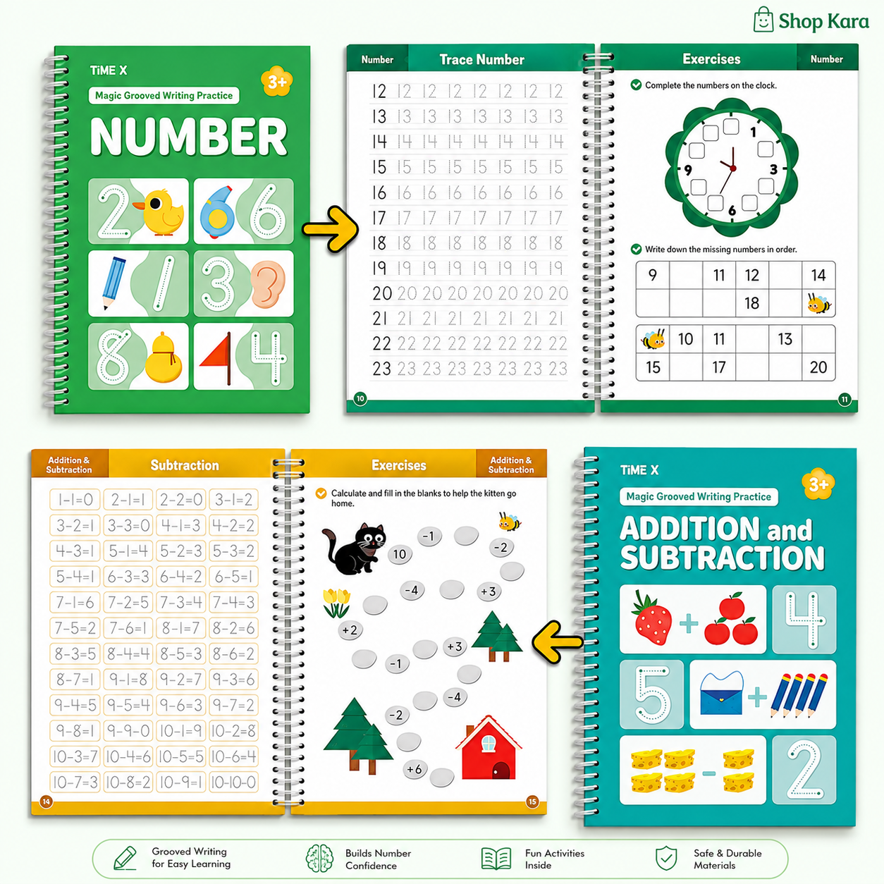 Magic Grooved Writing Practice Workbook Set