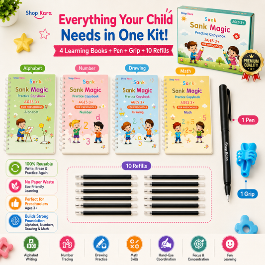 Magic Grooved Writing Practice Workbook Set