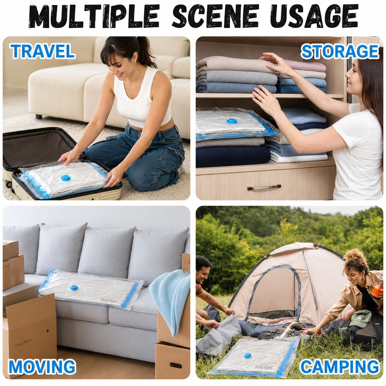 Vacuum Storage Bags with Air Pump