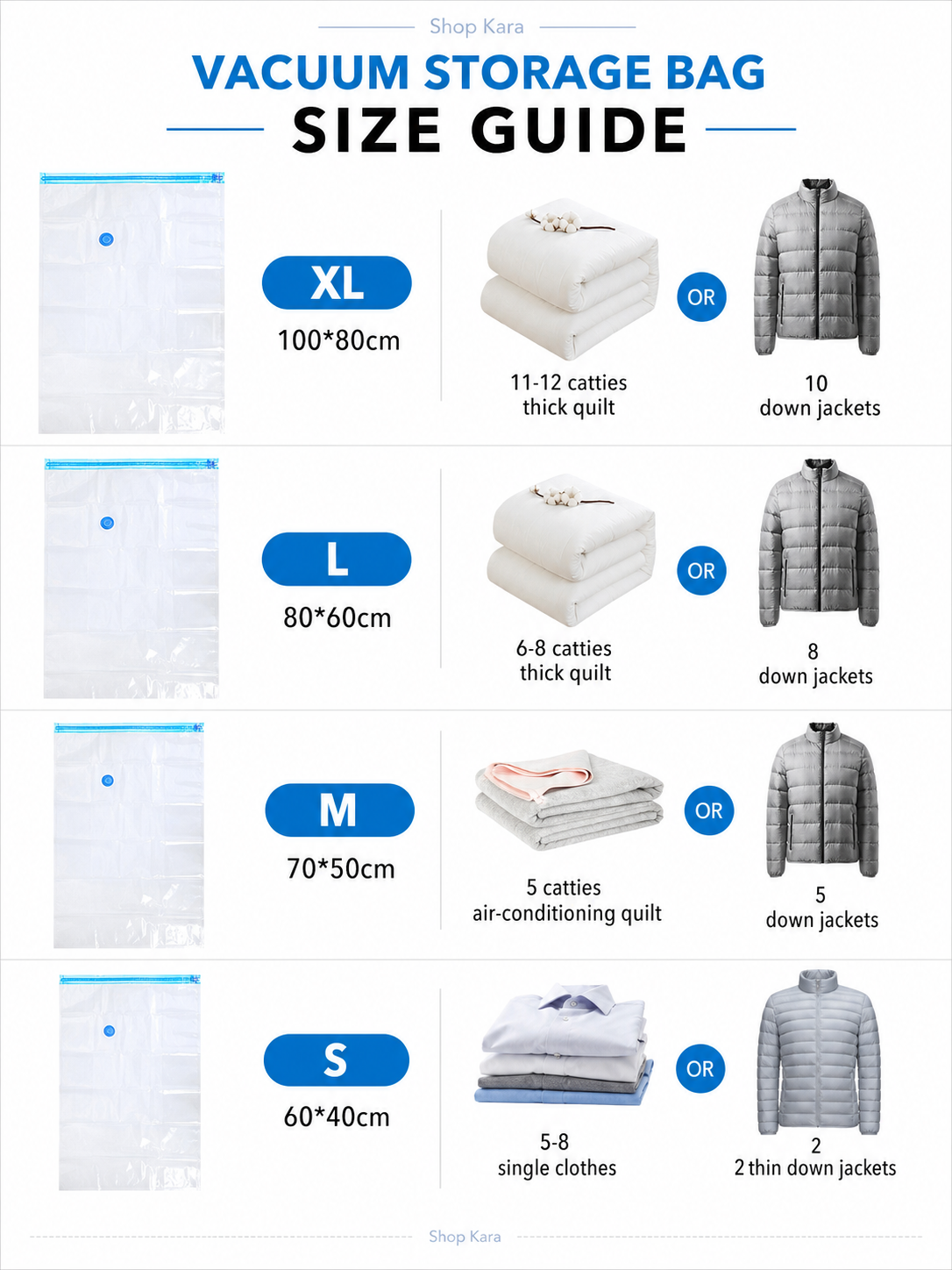 Vacuum Storage Bags with Air Pump