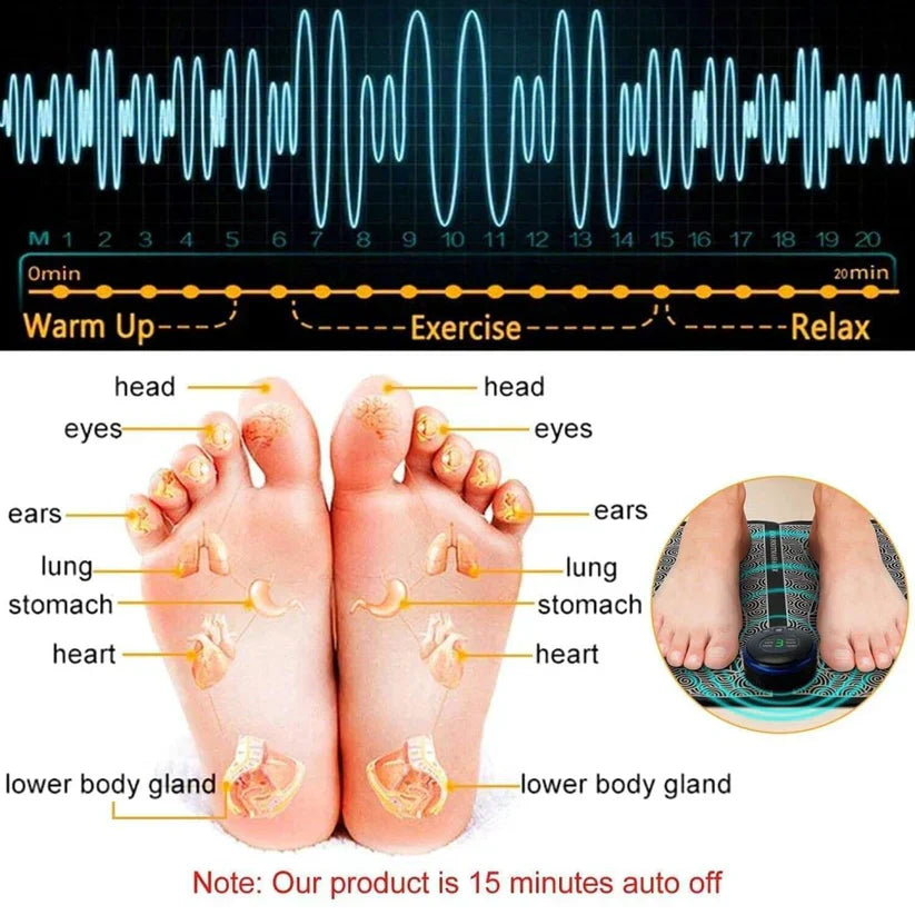 Wireless Relaxing  EMS Foot Massager