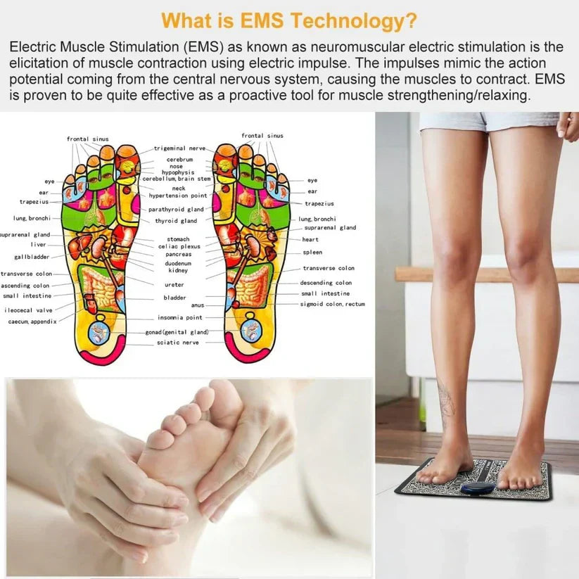 Wireless Relaxing  EMS Foot Massager